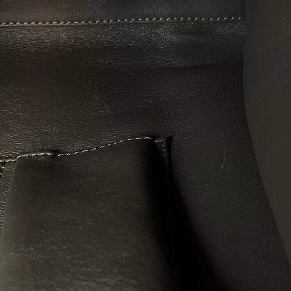 CELINE Tri-Color Pony Hair Calfskin Leather Mini Luggage Tote Bag Red Beige - Picture 14 of 16